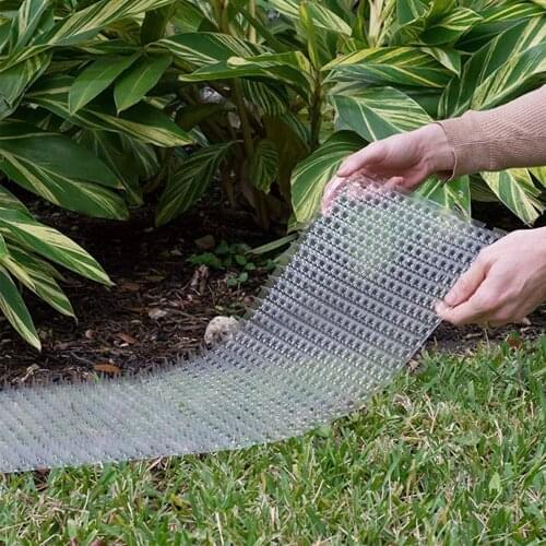 6PCS Garden Cat Scat Mats Cats Net AntiCat Dogs Repellent Mat Prickle Strips Keep Cats Away Safe Plastic Spike Thorn Pets Supply