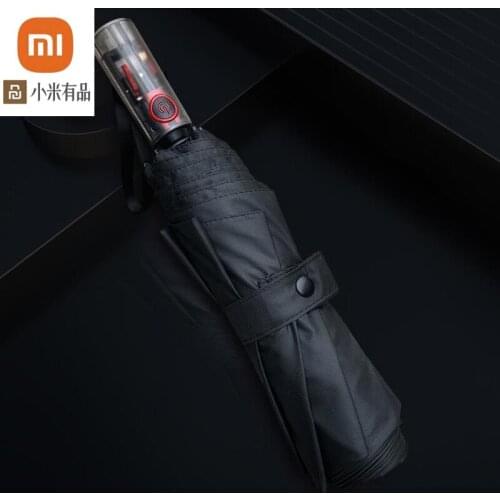 Youpin Automatic umbrella with transparent handle, anti-rebound sun umbrella, anti-ultraviolet, folding rain and sun umbrella