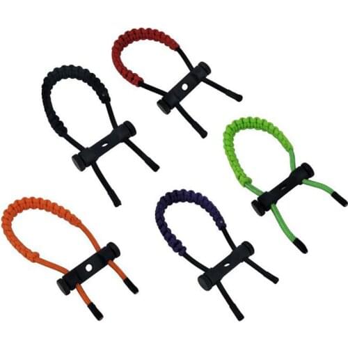 Archery Compound Bow Wrist Sling Adjustable Wrist Sling Strap Colorful Holder Bow Hunting