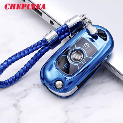 TPU Car Key Case Full Cover Protect Shell For Buick VERANO ENCORE GX GL6 2019 2020 2018 Flip Key Case Holder Cover