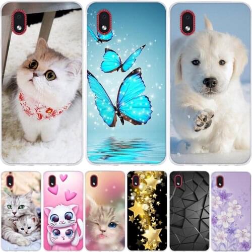 For Samsung Galaxy A01 Core SM-A013F Case TPU Case For Samsung Galaxy A01 Core A013F Cover Floral For Samsung A01 Core Coque