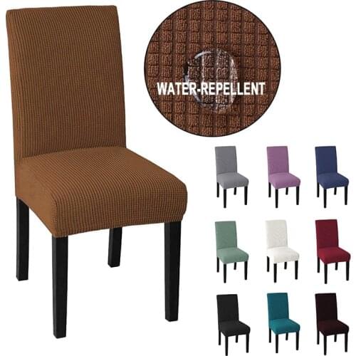 Cheap Jacquard Waterproof Chair Cover Spandex Elastic Chair Slipcover Dining Chair Cover Case for Wedding Hotel Banquet
