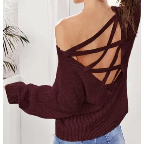 Distinguido Womens Off Shoulder Pullovers