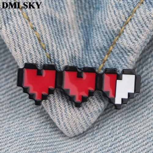 DMLSKY Game Energy Metal Enamel Pin Game power Brooch Cool Badge Pins hat Pin Cartoon Brooch Badges For Clothes M4020
