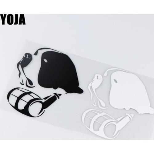 YOJA 13.3X15CM Art Fashion Decor Car Sticker Animal Dog Pattern Vinyl Decal ZT2-0177