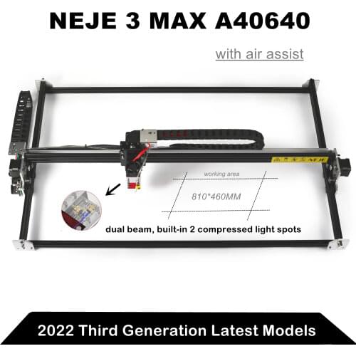 2020 NEJE Master 2S Max 40W CNC Professional High Power Laser Cutting Machine Engraving Machine Lightburn Bluetooth App Control