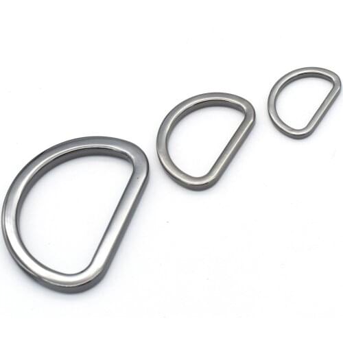 Gunmetal D Ring D Buckles Metal D Connector Slide Adjuster Buckle Belt Buckles Bag Handbag Buckle Belt Strap Webbing Handbag