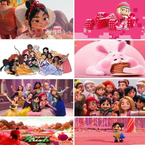 Disney Princess 5D DIY Diamond Painting Destruction King Cross Stitch Set Inlaid Diamond Embroidery Gift Custom Decoration