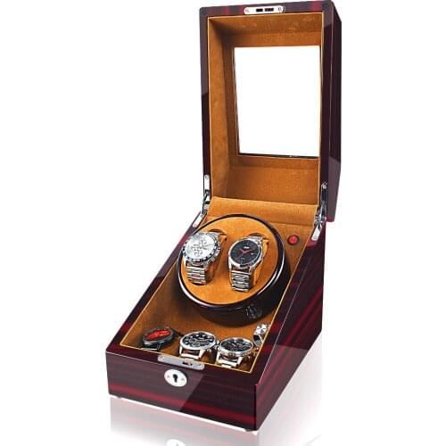 Watch Winders For Automatic Watches Mechanical Watch Luxury Piano Paint Wooden Watch Winder Box 2+3 Seat Automatic Motor Rotator
