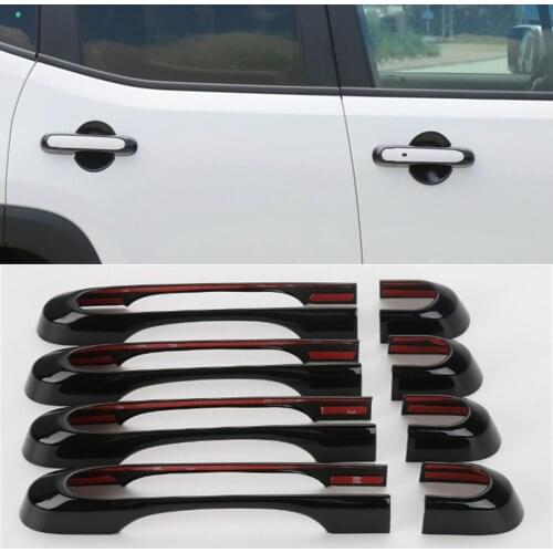 Fit For Jeep Renegade 2015 2016 ABS 8Pcs/Set Auto Exterior Door Handle Cover Trim Decoration Stickers Car Styling
