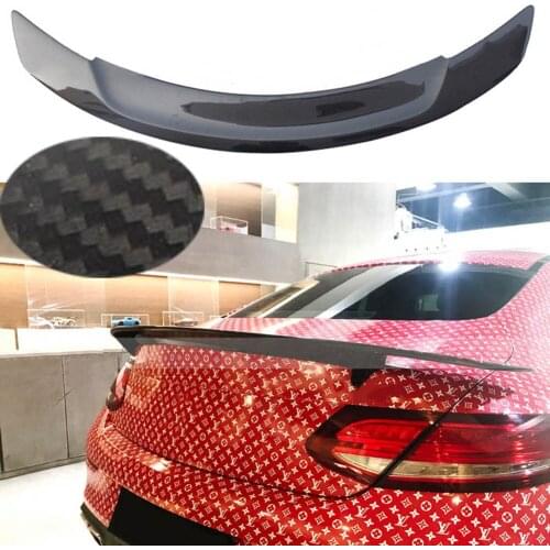 RT Style For Mercedes Benz C Class W205 C200 C300 Coupe 2-Door ABS Rear Trunk Spoiler Wing Lip 2015 2016 2017 2018 Carbon Fibert