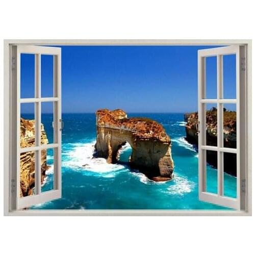 Beauty Nature Mountains Beach Art Film Print Silk Poster Home Wall Decor 24x36inch