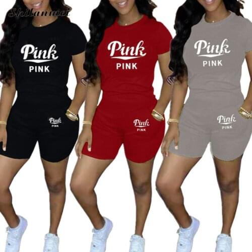 Fitness Activewear Summer Two Piece Set Causal Patchwork Short Sleeve Tshirt Crop Tops Plus Size Shorts Outfit Sport Tracksuit