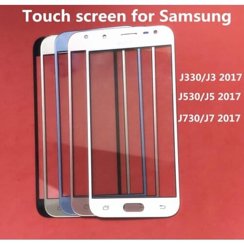 J330 Outer Screen For Samsung Galaxy J3 Pro J3 2017 Front Touch Panel LCD Display Out Glass Cover Lens Phone Repair Replace Part