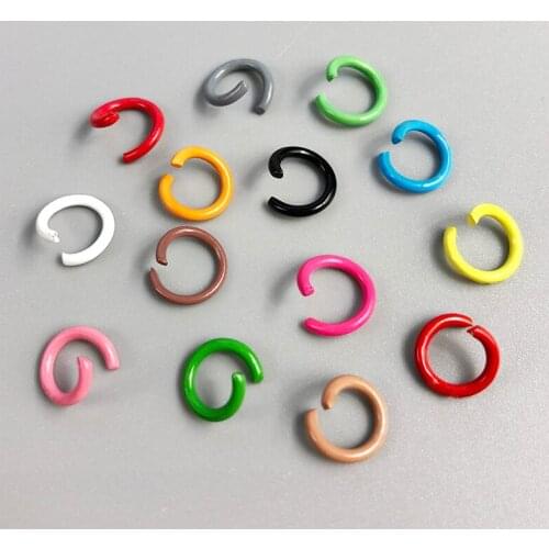 DIY Jewelry Findings Open Single Loops Jump Rings & Split Ring for Keychain jewelry making Open Jump Rings Connectors Wholesale