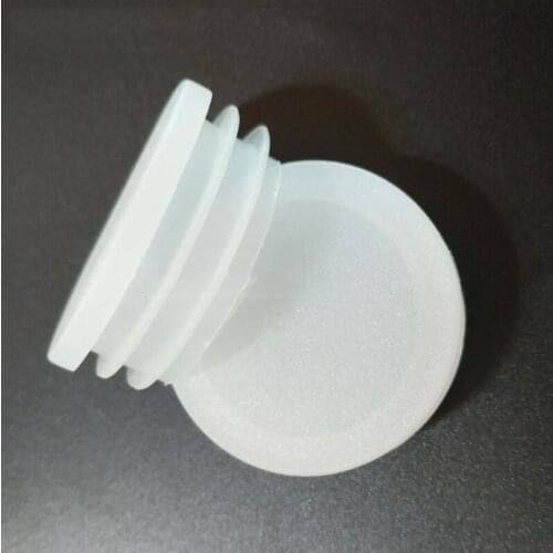 45 50 60 74MM transparent white round pipe plug tube cover cap furniture mat 10pcs