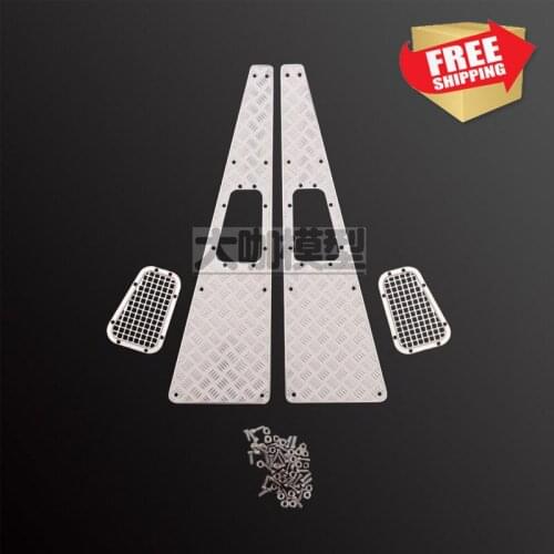 RC Parts Cover metal skid plate Metal intake grille for trax TRX-4 Cover metal plate TRX4 option