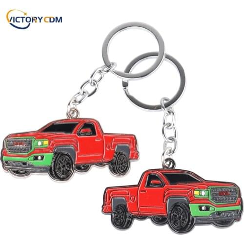 2021 Metal 3D Car Model keychain Car Styling Keyring SUV Exquisite Gift For GMC Double sided