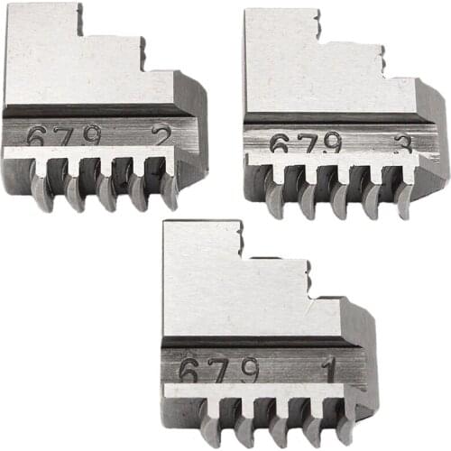 ABSF 3 Pcs Outside Jaws For K11-80 K11 80 80mm 3 Inch 3 Jaw Chinese Lathe Chuck Cartridge Lathe Accessories