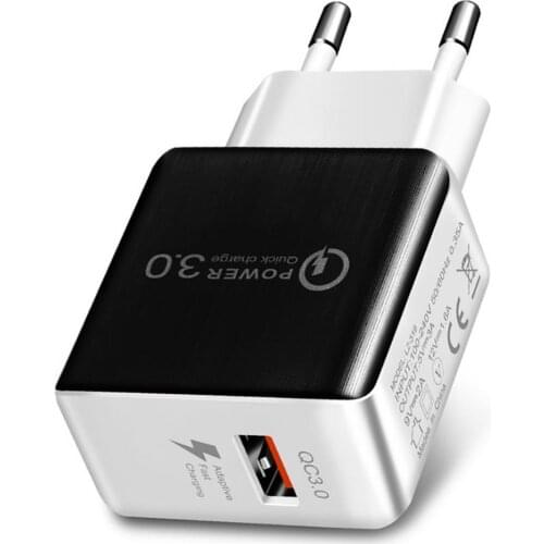 Mobile Phone USB Adapter Charger Wall Socket EU/US Plug Quick Charge Phone USB 3.0 Adapter Charger