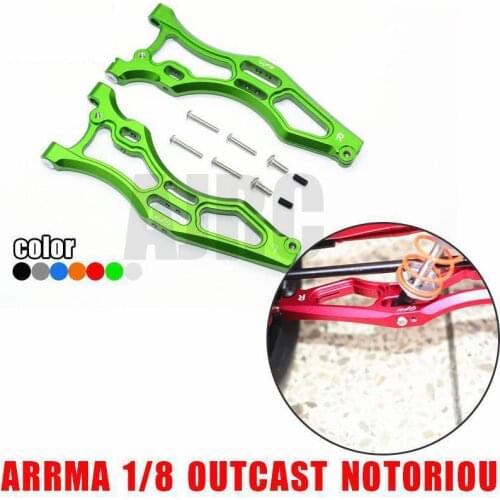 ARRMA 1/8 OUTCAST NOTORIOUS TALION 6S Aluminum alloy front lower A arm Metal front lower arm ARRMA AR330219