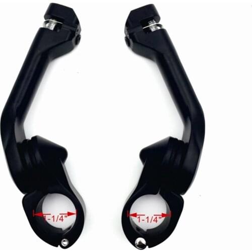 Aftermarket free shipping motorcycle parts Long Angled Adjustable Highway Foot Peg For 1.25" Engine Guard