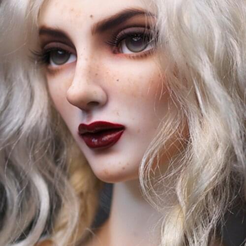 Free Makeup! Top Quality 1/3 BJD Craft DS Ausley Classic Freckles Female Girl Doll Resin Model SD Toy Christmas Gift