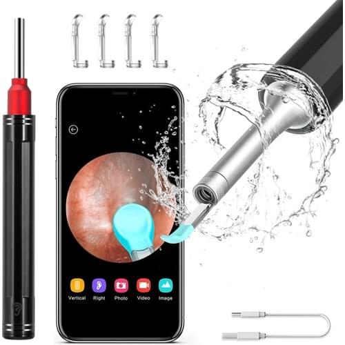 Earwax Removal Endoscope Tool Set Camera 1080P FHD WiFi Wireless Otoscope Ear Cleaning Endoscope Ear Wax Removal Tools Dropship