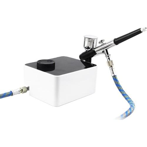 Stepless Voltage Regulation Automatic Start And Stop Mini Pump Airbrush Set Portable Plug-in Model Color Inkjet Tools Spray Gun