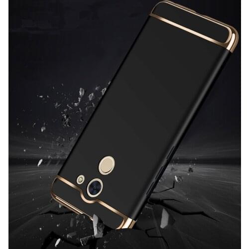 For Huawei Y7 Prime 2017 Plating Back Cover Case For Huawei Y7 2017 5.5" 3 in 1 Hard Plastic Protective Case Cover