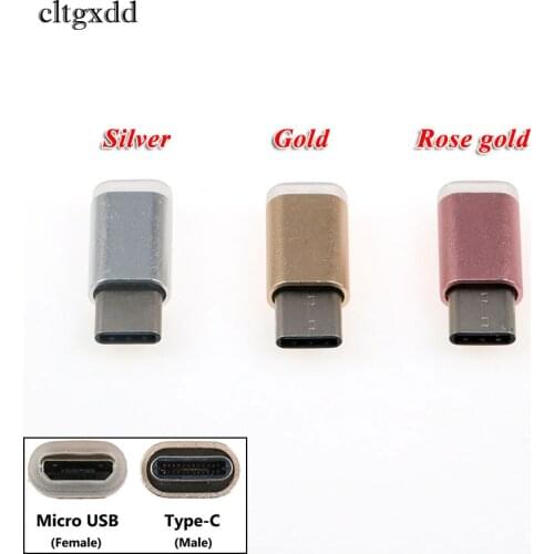 Cltgxdd Colorful USB Type C Male Connector to Micro USB Female Converter USB-C Type-C Adapter for Samsung Galaxy Note 8 9 S8 S9