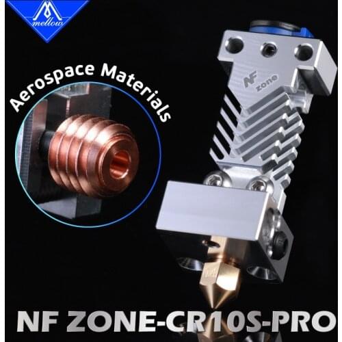 Mellow NF Zone-CR10S PRO Hotend Aerospace Materials For Creality CR10S PRO Micro Swiss MK8 Nozzle 3D Printer Parts