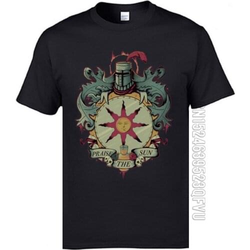 New Arrival Men Tops & Tees Dark Souls Normal T Shirts 100% Cotton Fabric Short Sleeve Camisa T Shirt Round Neck Vintage Game