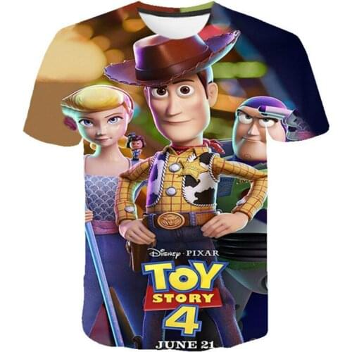Cartoon pattern Harajuku T-shirt mens childrens parent-child wear hot-selling polyester material summer style 2021
