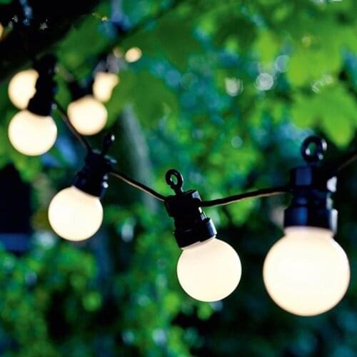 Light Bulb Garland For Home Christmas Decoration LED Festoon String Light Chain G50 Waterproof Garden Patio Wedding Party Decor