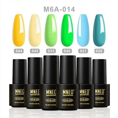 6 Color Gel Nail Polish Set Manicure for Nails Art Semi Permanent UV Varnish Enamel Hybrid Paint Bright Summer Nagel Kunst Kit