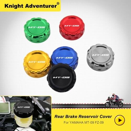 Hot sell Motorcycle CNC Aluminum Rear Brake Fluid Reservoir Cover Cap For Kawasaki MT09 MT-09 mt09