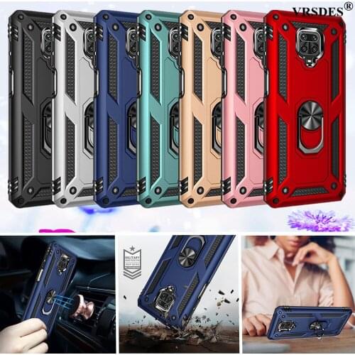 Magnetic Car Ring Holder Shockproof Case For Xiaomi Redmi Note 9S 7 8 8T 9 Pro Max Mi 9 SE 9T CC9 Note 10 Pro A3 Lite Capa Funda