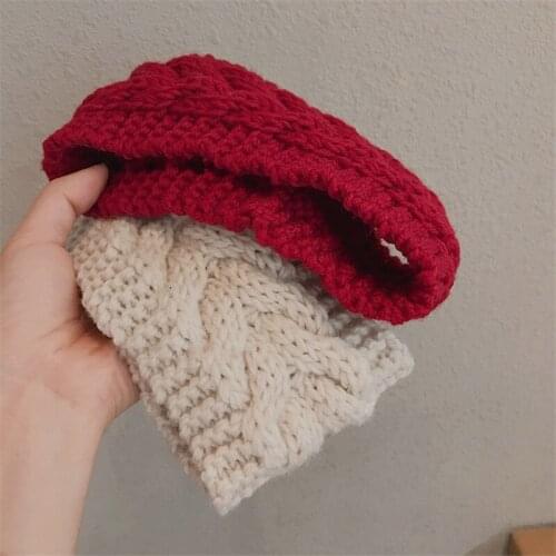 MISANANRYNE New Bow Knitted Headband Wool Winter Ear Warm Protector Headwear Elastic Hair Band Hair Accesories for Women Girls