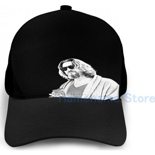 Fashion The Big Lebowski -The Dude Basketball Cap men women Graphic print black Unisex adult hat