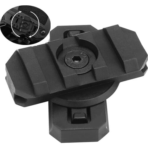 Outdoor New 2PCS Tactical Helmet Equipment ARC 360 degrees rotate rail adapted For 19mm ARC Guide Rail Of Tactical Helmet