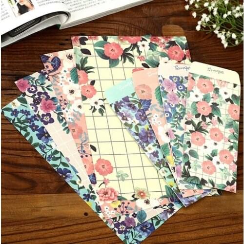 1sets/lot Vintage Charlotte Garden series DIY Multifunction 3PCS Kraft Envelope with Letter paper set Christmas gift