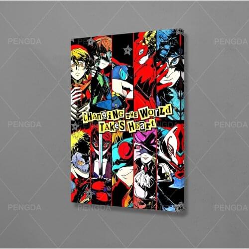 Print Canvas Home Decor Changing the World Takes Heart Wall Art Painting Modular Anime Poster Modern Picture Living Room Frame