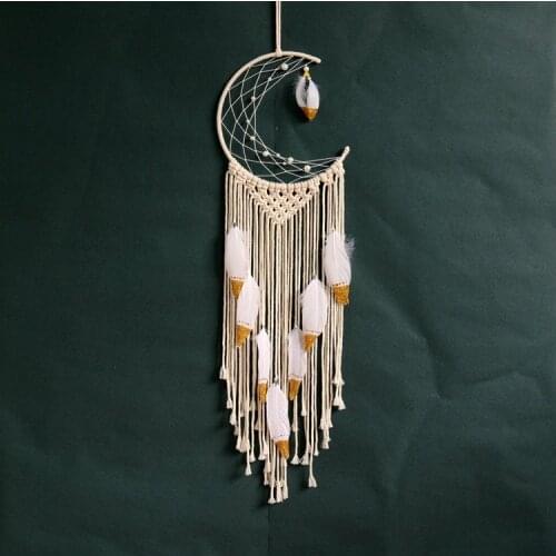 Living Room Wall Decoration Hand-woven Dream Catcher Feather Tapestry Modern Minimalist Wall Hanging Ornaments Adornos Colgantes