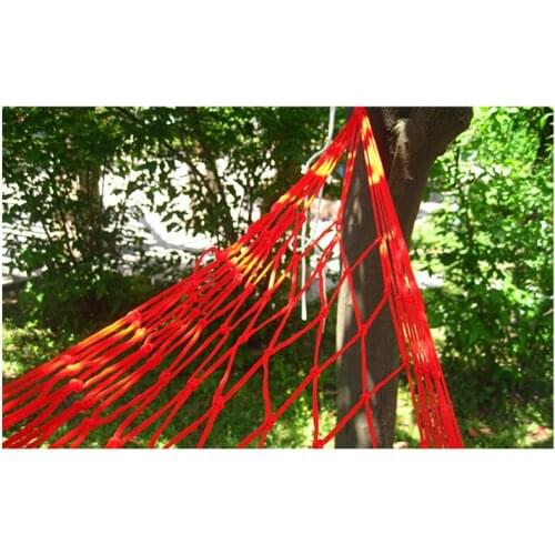 Nylon Hammock Portable Garden Mesh Net Sleeping Bed Hamaca for Outdoor Travel Camping Hamak Blue Green Red Hamac