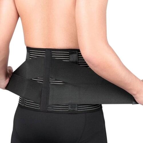 Steel Plate Scoliosis Lumbar Waist Support Belt Strong Lower Back Brace Spine Support Corset Waist Trainer Belt Pain Relief Men