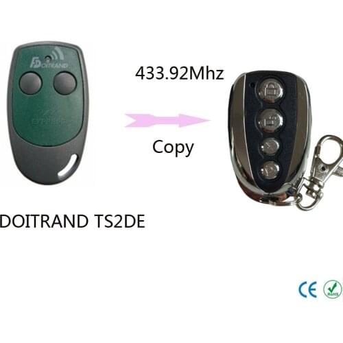 DOITRAND TS2DE remote control 433,92Mhz gate garage door DOITRAND TS2DE 433mhz remote control