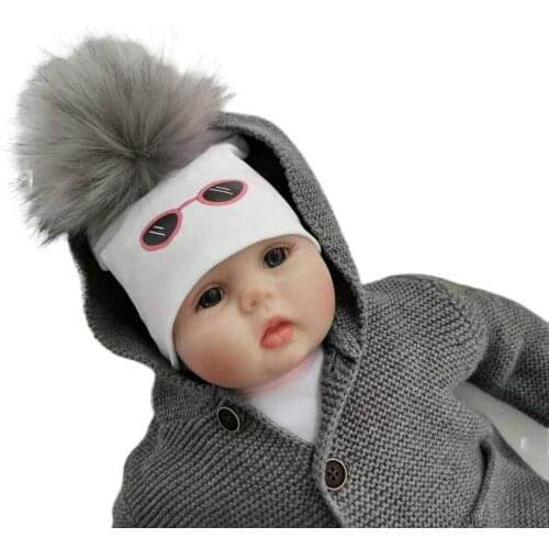 Baby photography props kids sun glasses cotton hats baby pom pom childrens kids hat boy toddler girl cap bonnet baby stuff