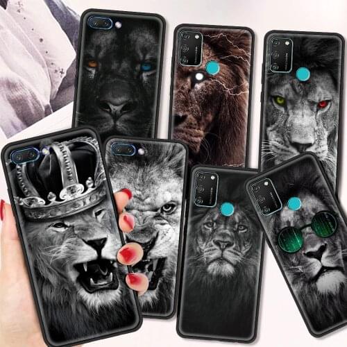 Silicone Cover for Honor 8X 9X Pro 9S 9C 9A 10 20 20E 20S 30 Pro Play 9A Soft TPU Phone Case Coque Cute The Lion