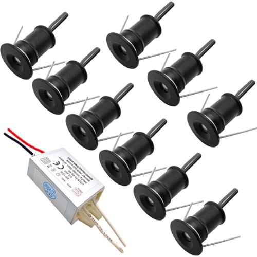 1W IP65 12V Mini LED Downlight Recessed Ceiling Lighting Spot Light Corridor Lamps Spotlight for Showcase Cabinet Stair Bedroom